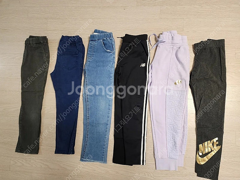 (일괄)여아 바지 120사이즈 나이키키즈,뉴발란스키즈--0