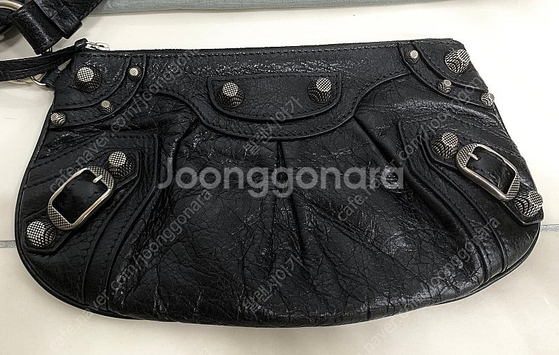 발렌시아가 르카골 미니 멀티 파우치 블랙&실버 클러치 ...--1