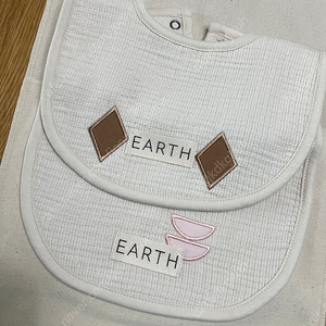 얼쓰빕 거즈 턱받이 2P 세트