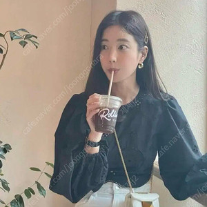 (새상품) 기은세옷 가니 크롭 블라우스