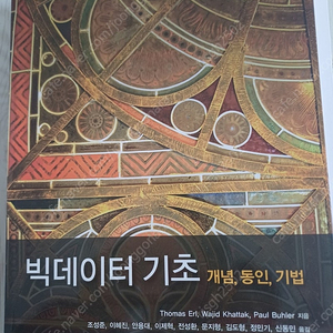 빅데이터 기초(개념, 동인 기법) (새책, 반값 이하 판매, 7,000원 (원가 18,000))