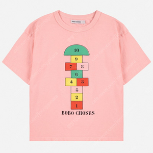 (새상품, 정품) 25aw 보보쇼즈 hopscotch 티셔츠 4/5, 6/7, 8/9, 12/13