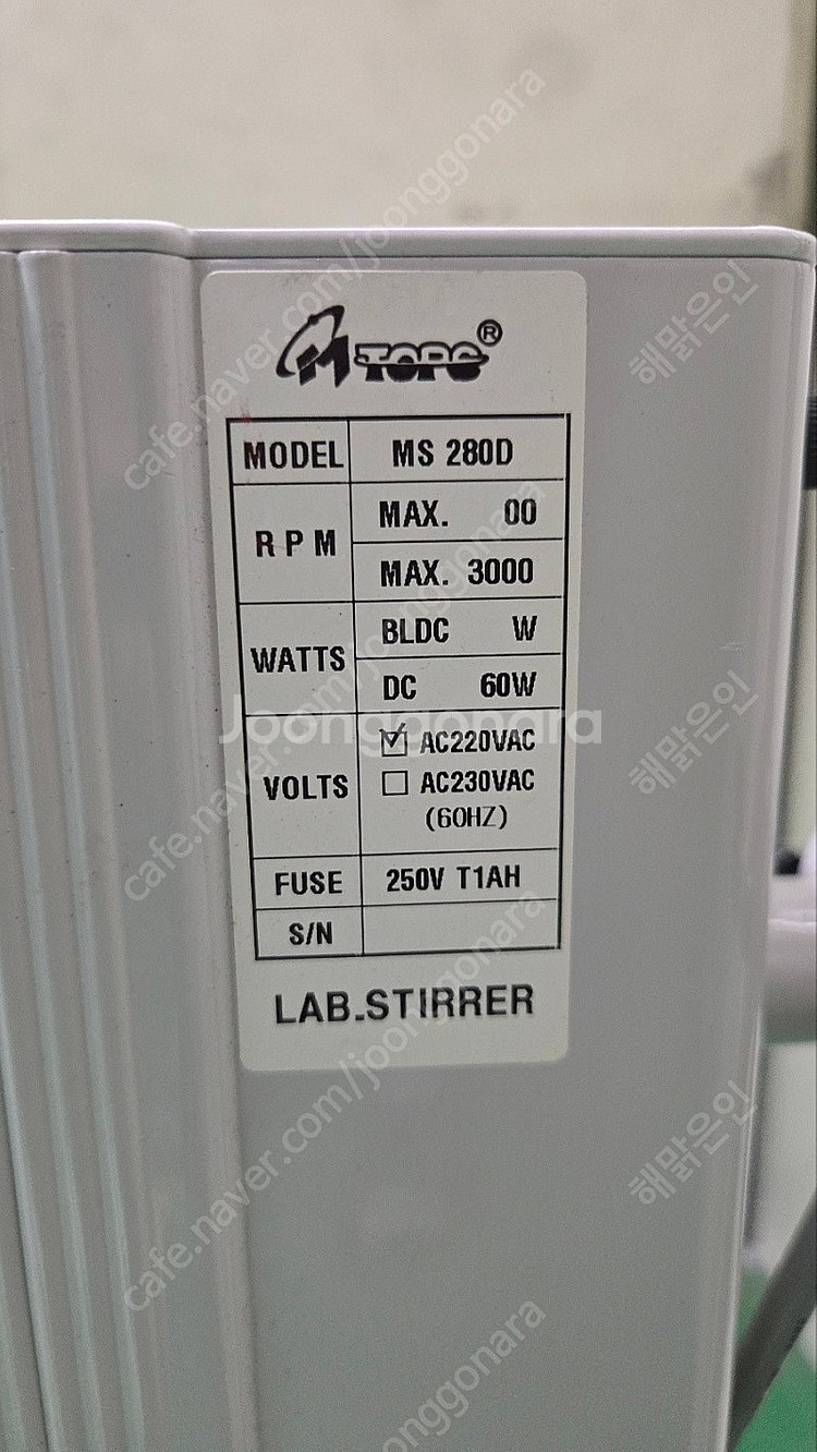 엠톱스 MTOPS MS 280D 랩 스터러 교반기 속도...--4