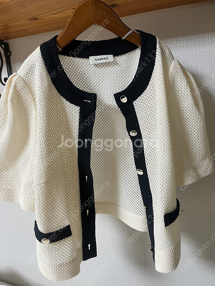 산드로 크로쉐 가디건/정가479,000원--1