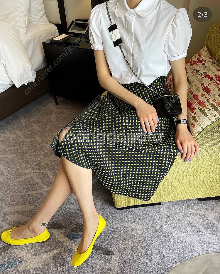 프레쉬라벨 도트 스커트(xs)--0