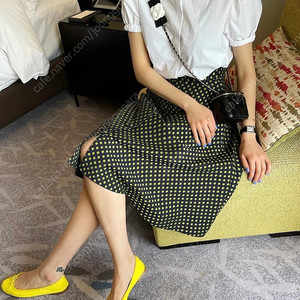 프레쉬라벨 도트 스커트(xs)