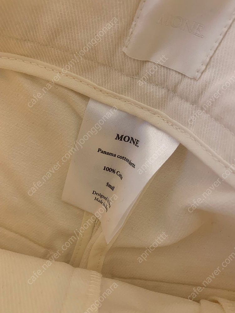 [새상품] 모네마켓(리본빛) 파나마 코튼 쇼츠 / panama cotton shorts 이미지