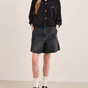 새상품)한섬 sjsj 백밴딩 와이드 쇼츠