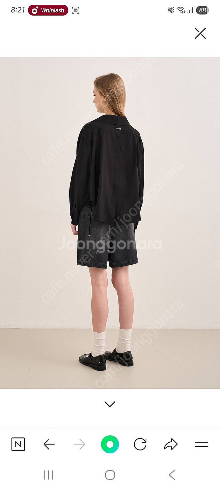 새상품)한섬 sjsj 백밴딩 와이드 쇼츠--3