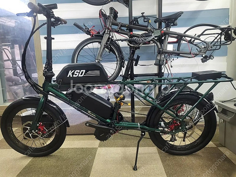 바팡 미드모터 1000w장착한 카고 바이크--0