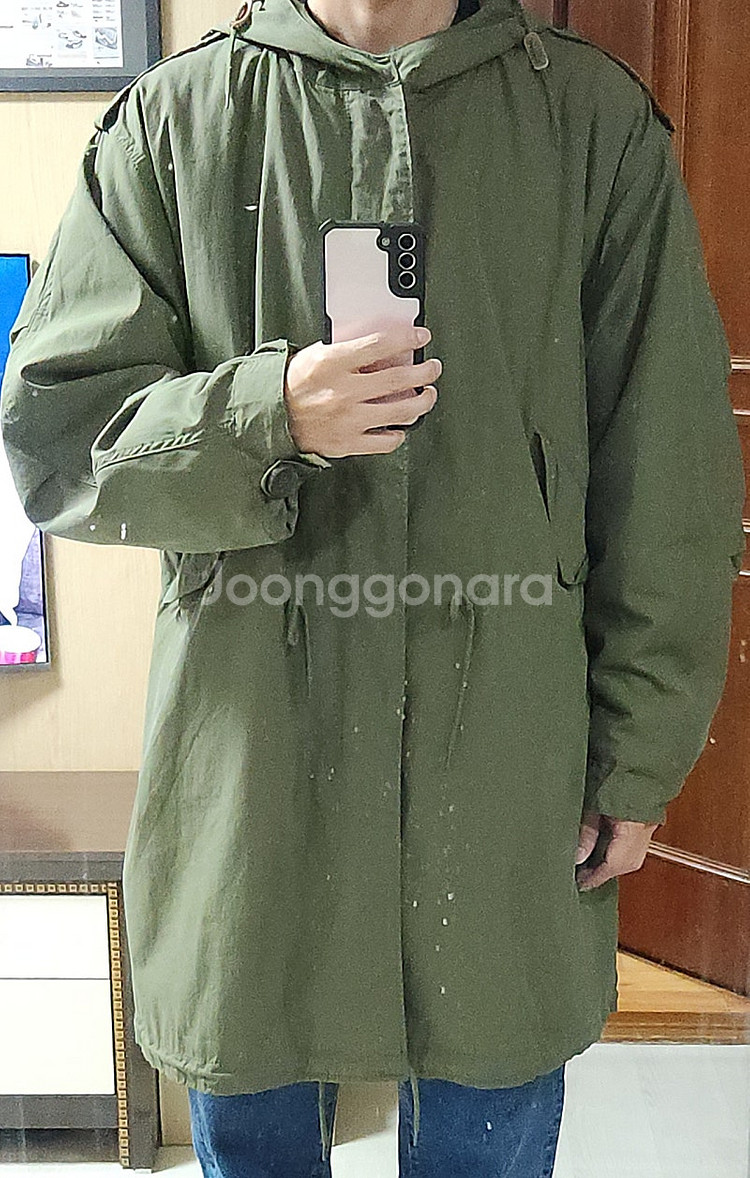(착샷) 밀텍 miltec m51 피쉬테일 야상 개파카--6