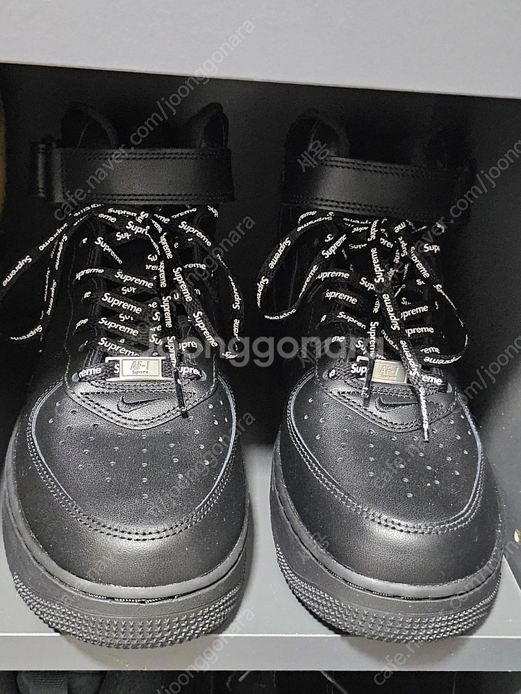 슈프림 포스 미드 블랙 275 새상품--0