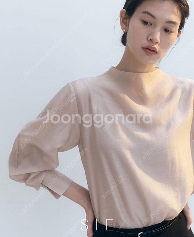 시에 sie 아넬리 시어 블라우스 샐먼 핑크 판매--0