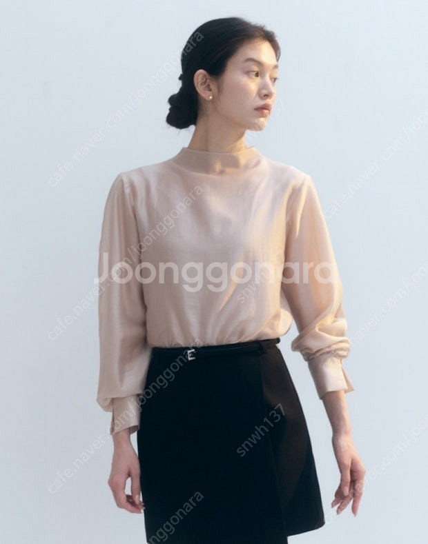 시에 sie 아넬리 시어 블라우스 샐먼 핑크 판매--1