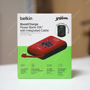 벨킨 보조배터리 부스트 차지 C타입 일체형 10000mah