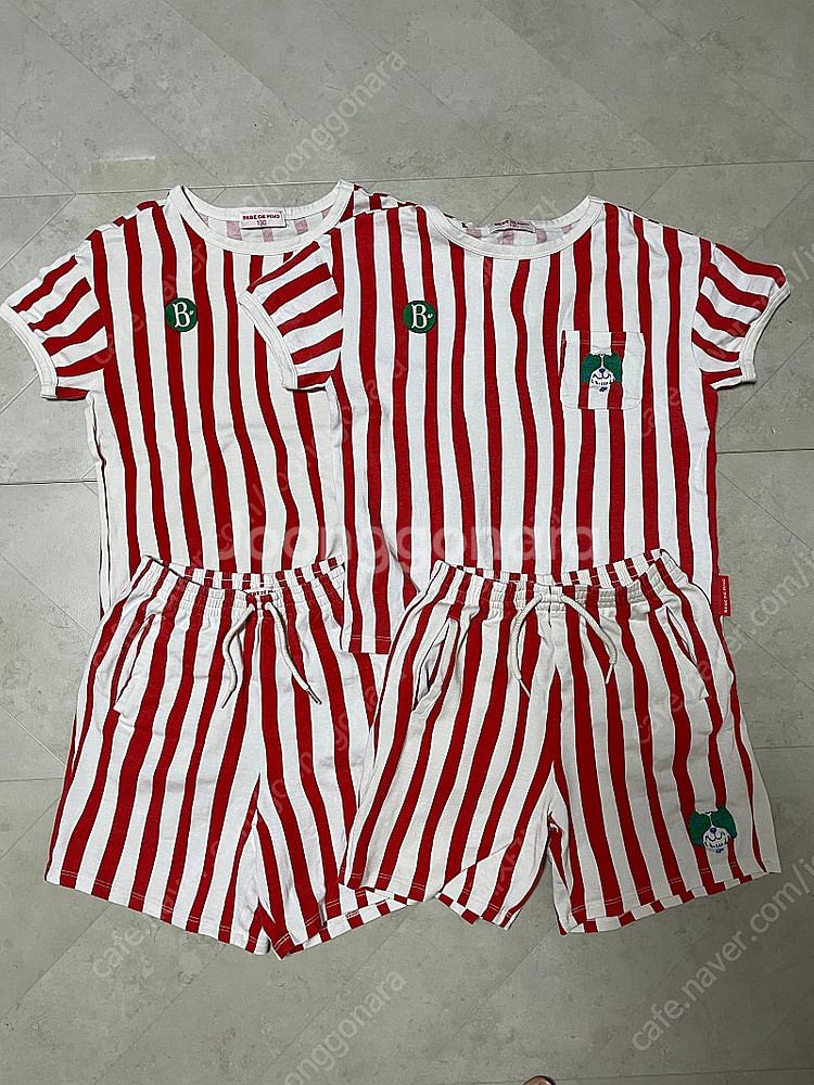 베베드피노 반팔 상하복 130 택포--0