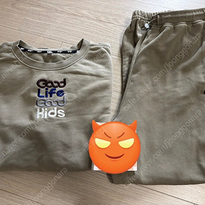 glgk 자수 맨투맨&조거 세트 150