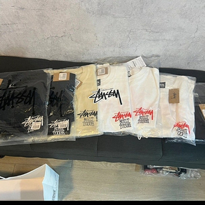 정품 / 새제품 스투시 STUSSY 빌트터프 곰돌이 반팔티셔츠