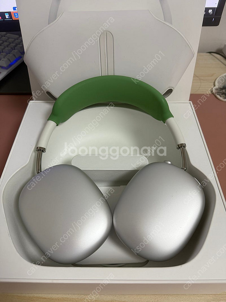 에어팟 맥스 실버 풀박스 8핀 애플코리아정품--0