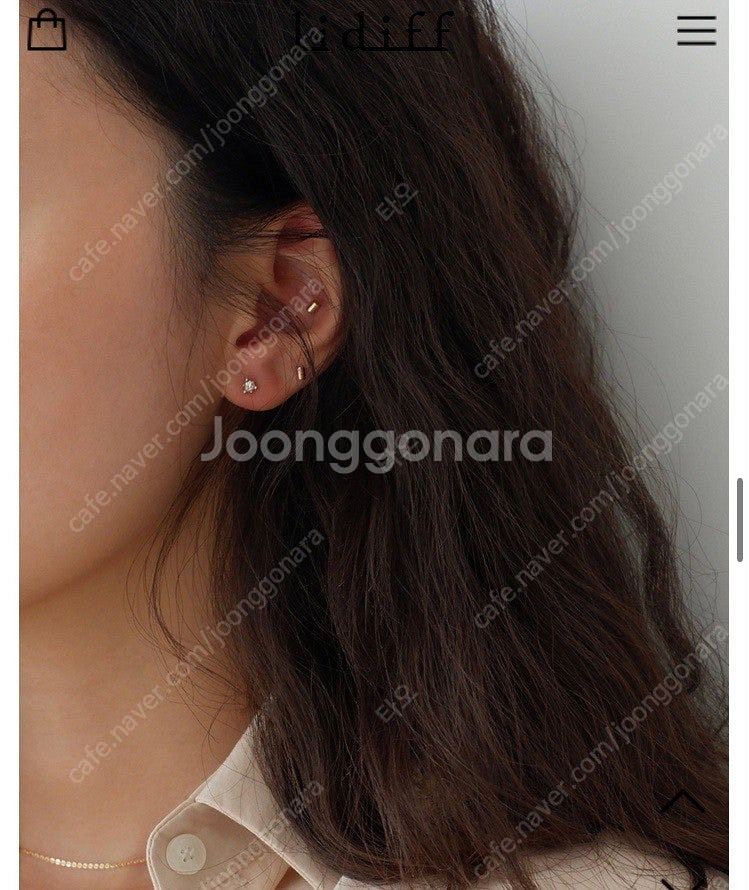 {가격인하}리디프 14k 피어싱 한쌍 택포--4