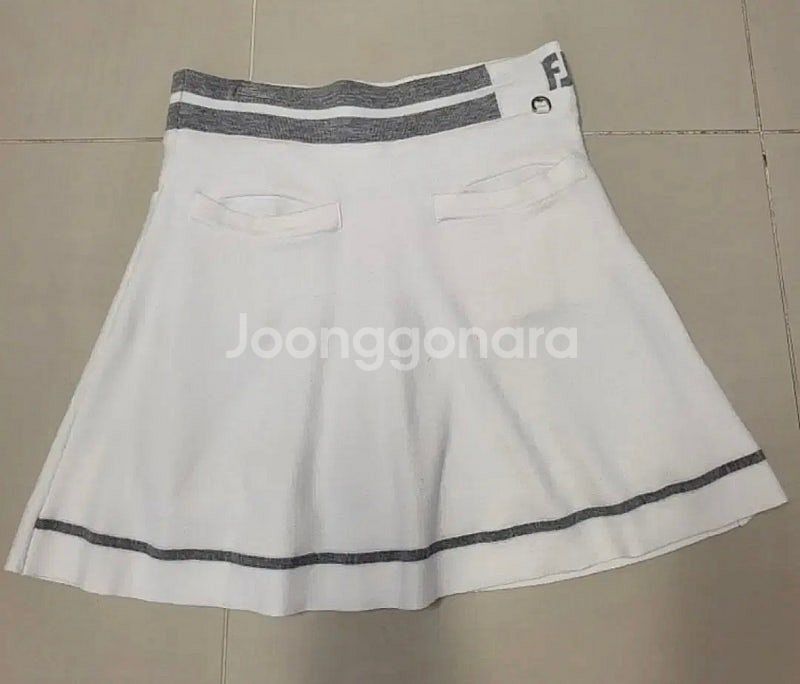 풋조이 겨울 골프치마--1
