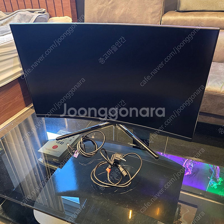 한성 32인치 모니터 TFG32F16V 1500R 리얼...--0