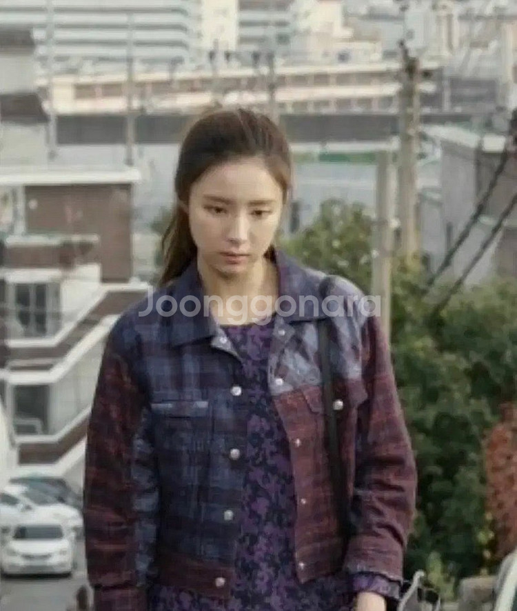 럭키슈에뜨 골덴 코듀로이 체크 크롭 자켓 점퍼 출근룩 ...--3