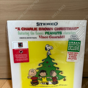 찰리브라운 크리스마스 레드그린 LP 렌티큘러