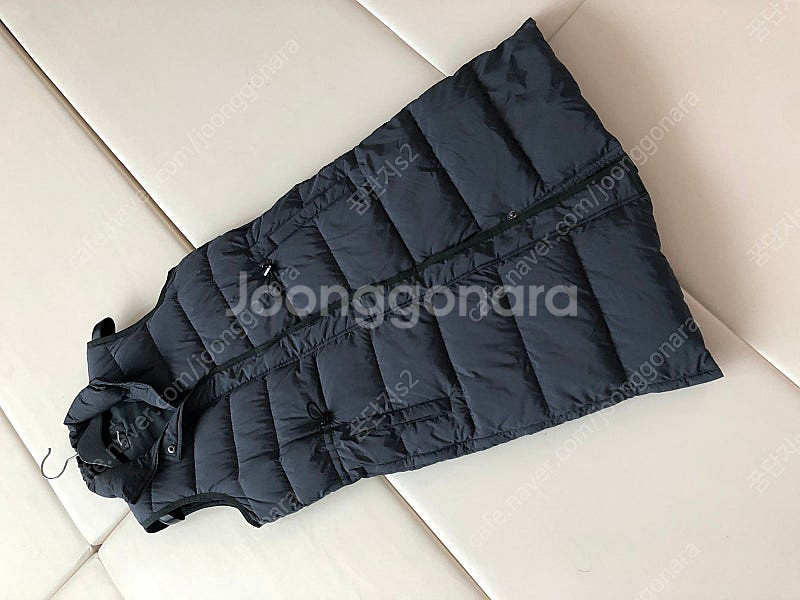띠어리 정품 구스다운 거위털 롱 패딩 조끼 베스트--1