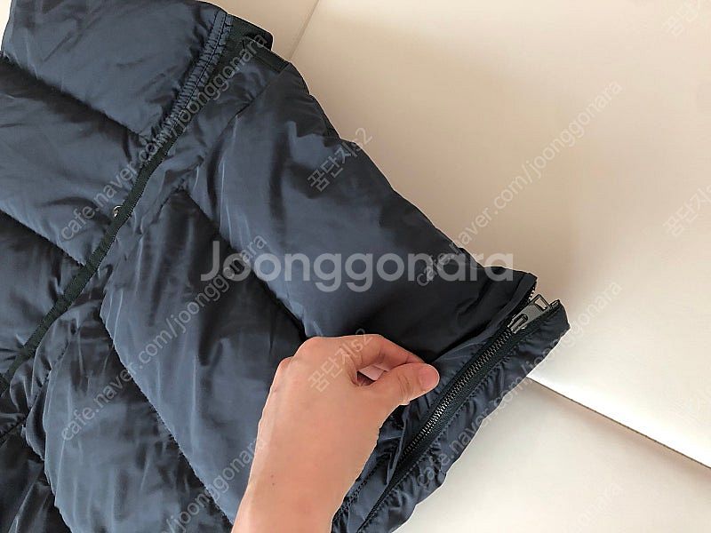 띠어리 정품 구스다운 거위털 롱 패딩 조끼 베스트--6