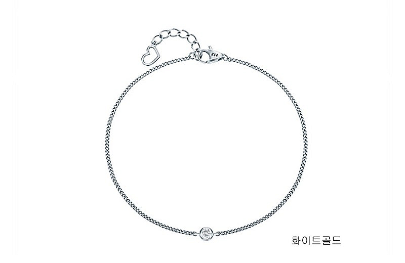 14k 랩다이아몬드 베젤 팔찌--5