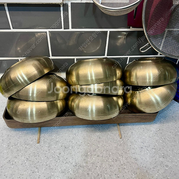 27종 티타늄 이중대접 국그릇 죽그릇--2