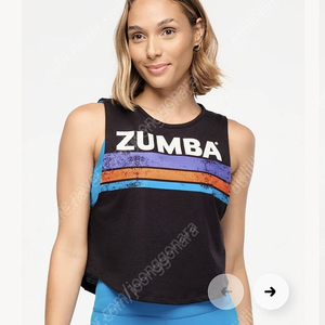 줌바웨어 크롭 나시 s 택포