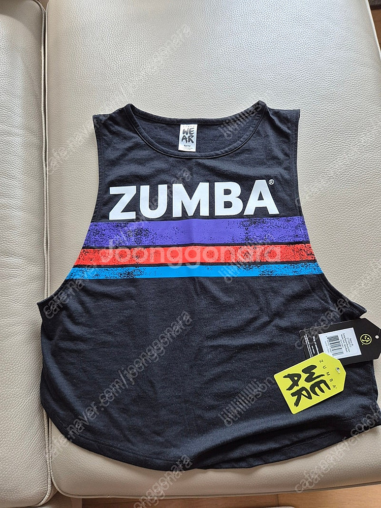 줌바웨어 크롭 나시 s 택포--1