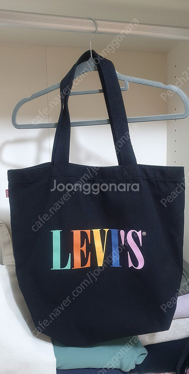 리바이스 멀티로고 정품 에코백. 은근히 넉넉한수납. 증...--0
