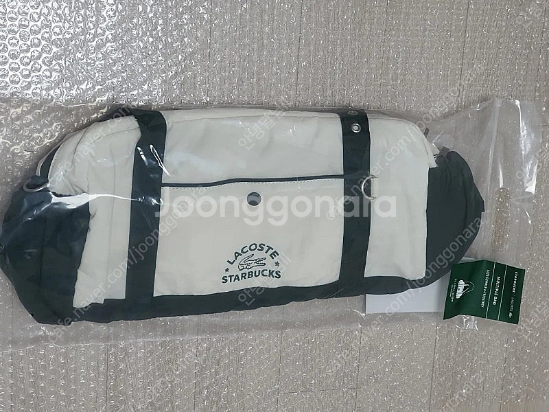 스타벅스 라코스테 가방 그린/미개봉/택배비포함4만원--0