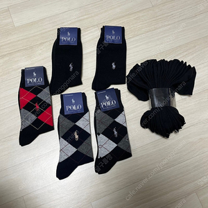 폴로 랄프로렌 양말 정품 5켤레, 검정양말 8켤레 무료나눔