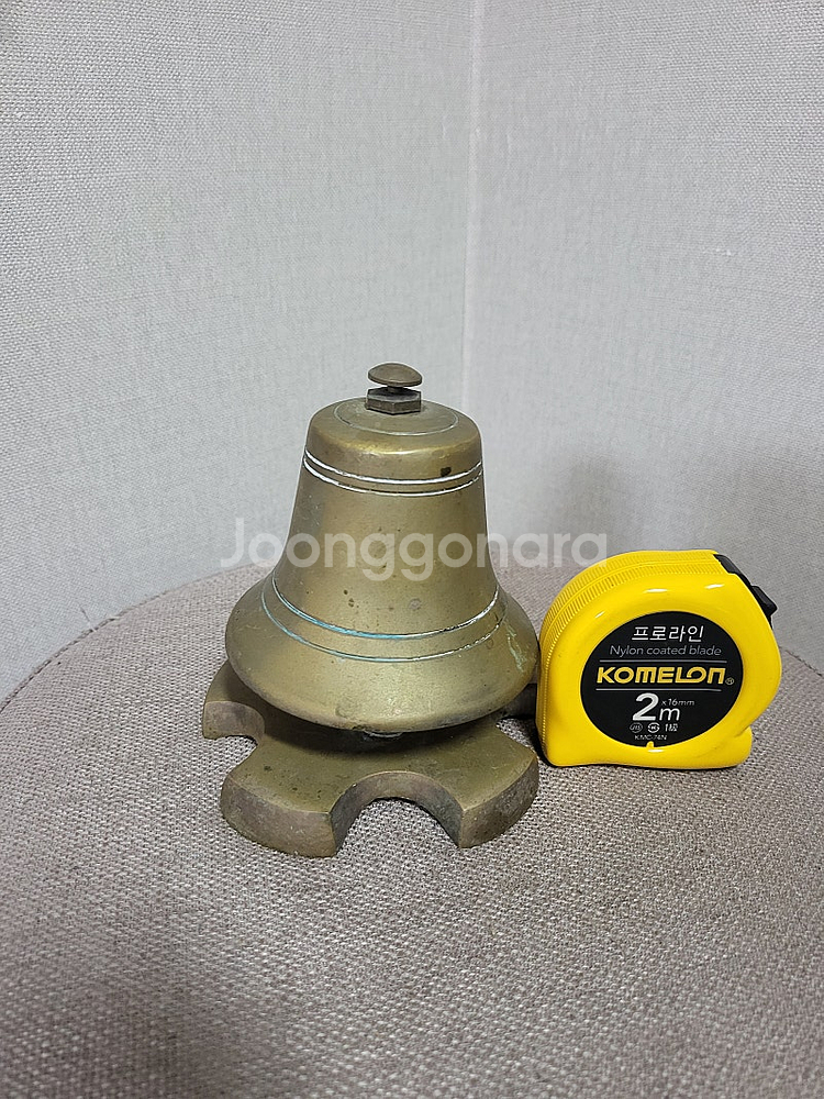 황동 탁상종(높이 12cm)팝니다(택포3만원)--0