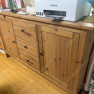 이케아 원목 거실장(부페장) 판매합니다.