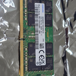 노트북 전용 메모리 삼성 32GB DDR4 램 팝니다.