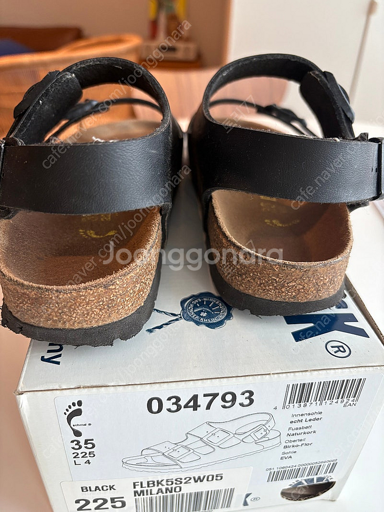 (가격내림) 버켄스탁 밀라노 225 (블랙)--1