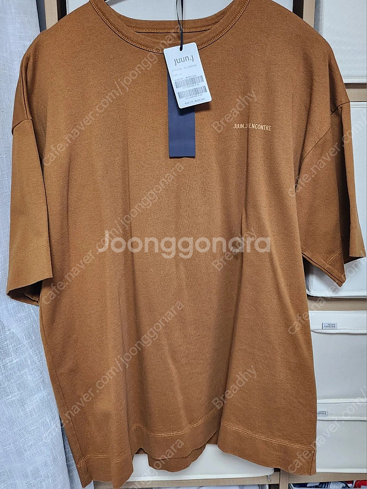 준지 랑꽁뜨레 브라운 반팔 티셔츠 S--0