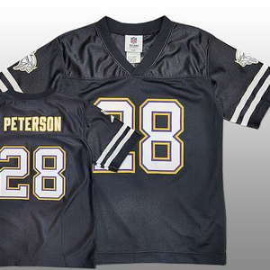 NFL Minnesota Vikings #28 Adrian Peterson 주니어풋볼져지 S(6-7세)/M(8-10세)/L(12-14세) 정품NFL (무료배송)