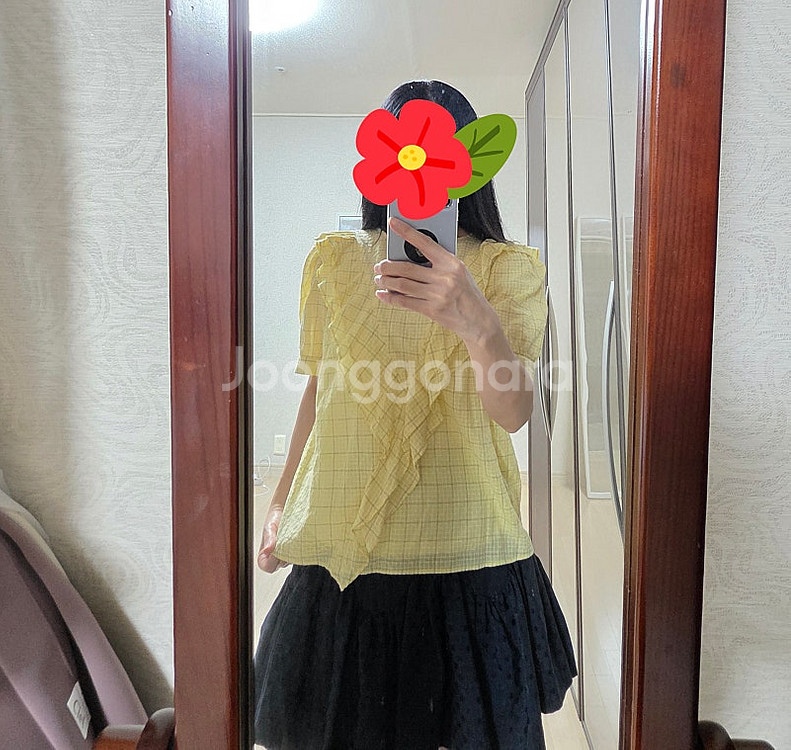 마리끌레르 반팔 블라우스--0