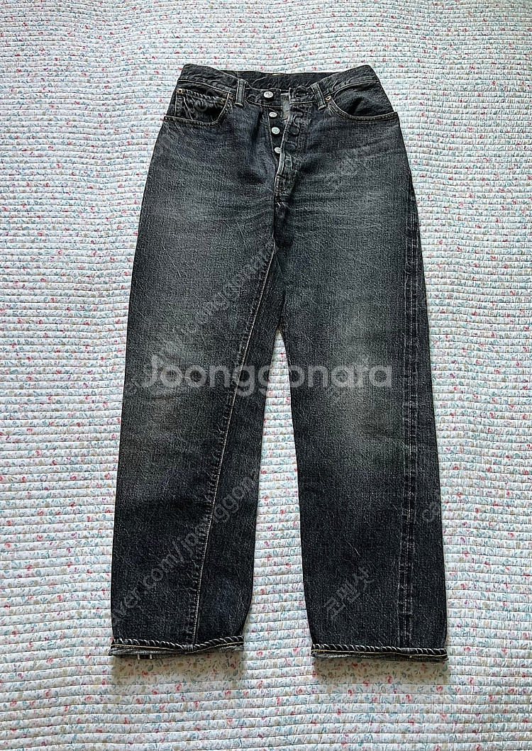 웨어하우스 1101 블랙 흑청 데님 (31기장)--1