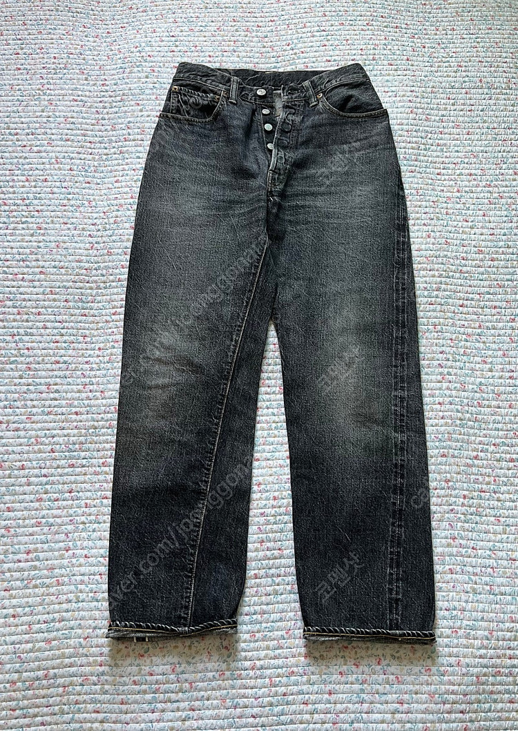 웨어하우스 1101 블랙 흑청 데님 (31기장) 이미지