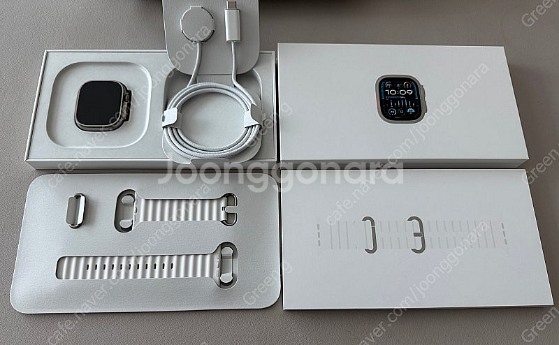 애플워치 울트라2 49mm 내추럴 s급 풀박스--0