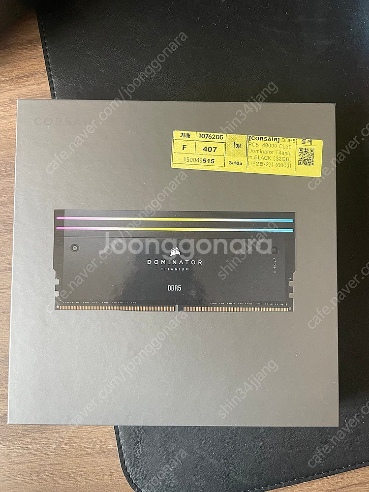 커세어 도미네이터 블랙 DDR5 cl30 6000 32...--0