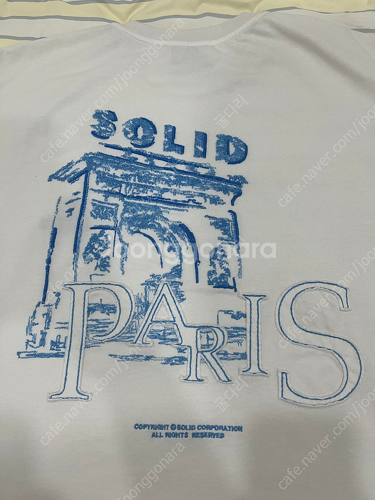 솔리드옴므 25ss 반팔티 화이트 52사이즈[마지막 가...--1