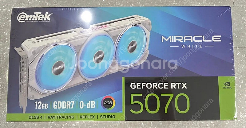 이엠텍 지포스 RTX 5070 미라클 화이트 D7 12...--0